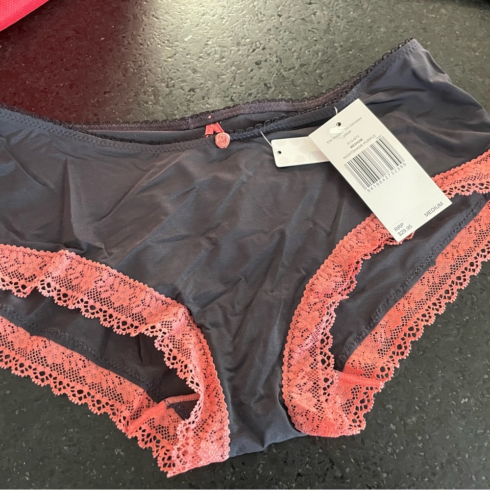 Lace Trim Panties in Nightshade Purple - Elle MacPherson Intimates